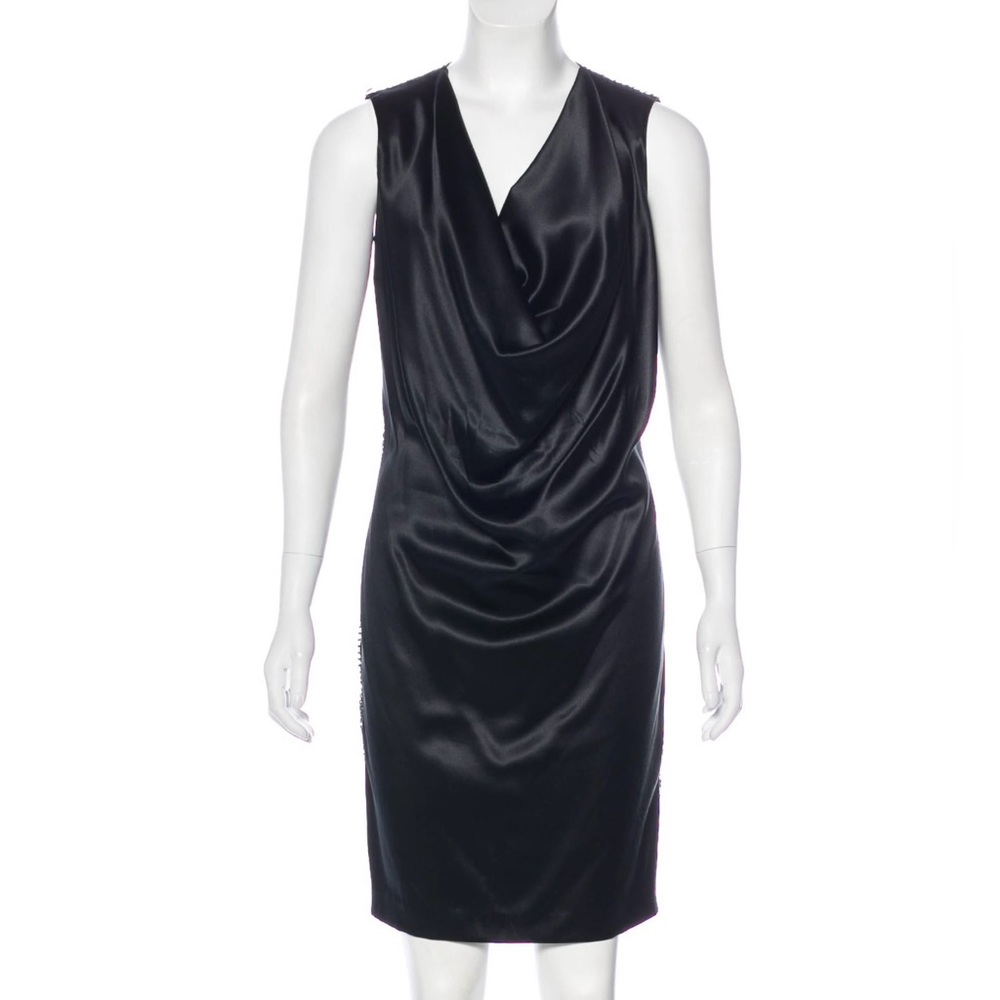 Ports 1960 Cowl Neck Black Dress